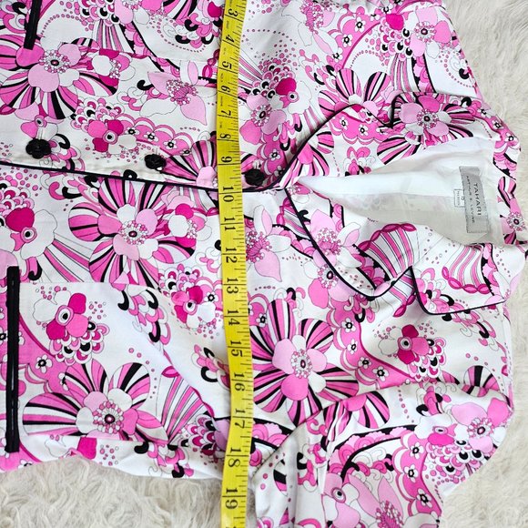Tahari Arthur S. Levine Women's Pink Floral Jacket Blazer Size 10 - Picture 4 of 9